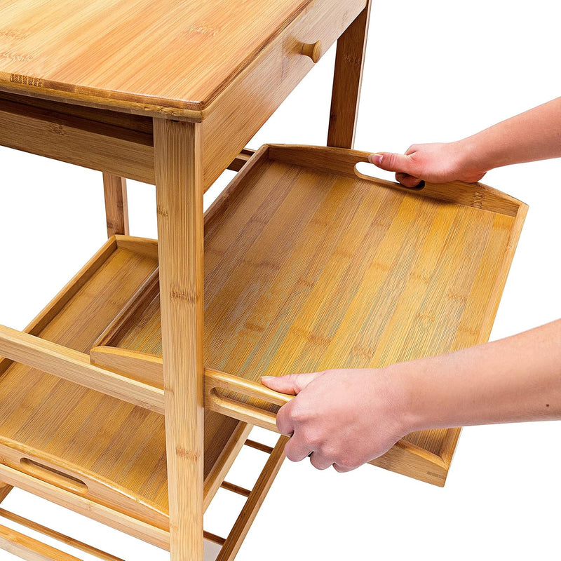 Kitchen Cart Size: Large Bamboo