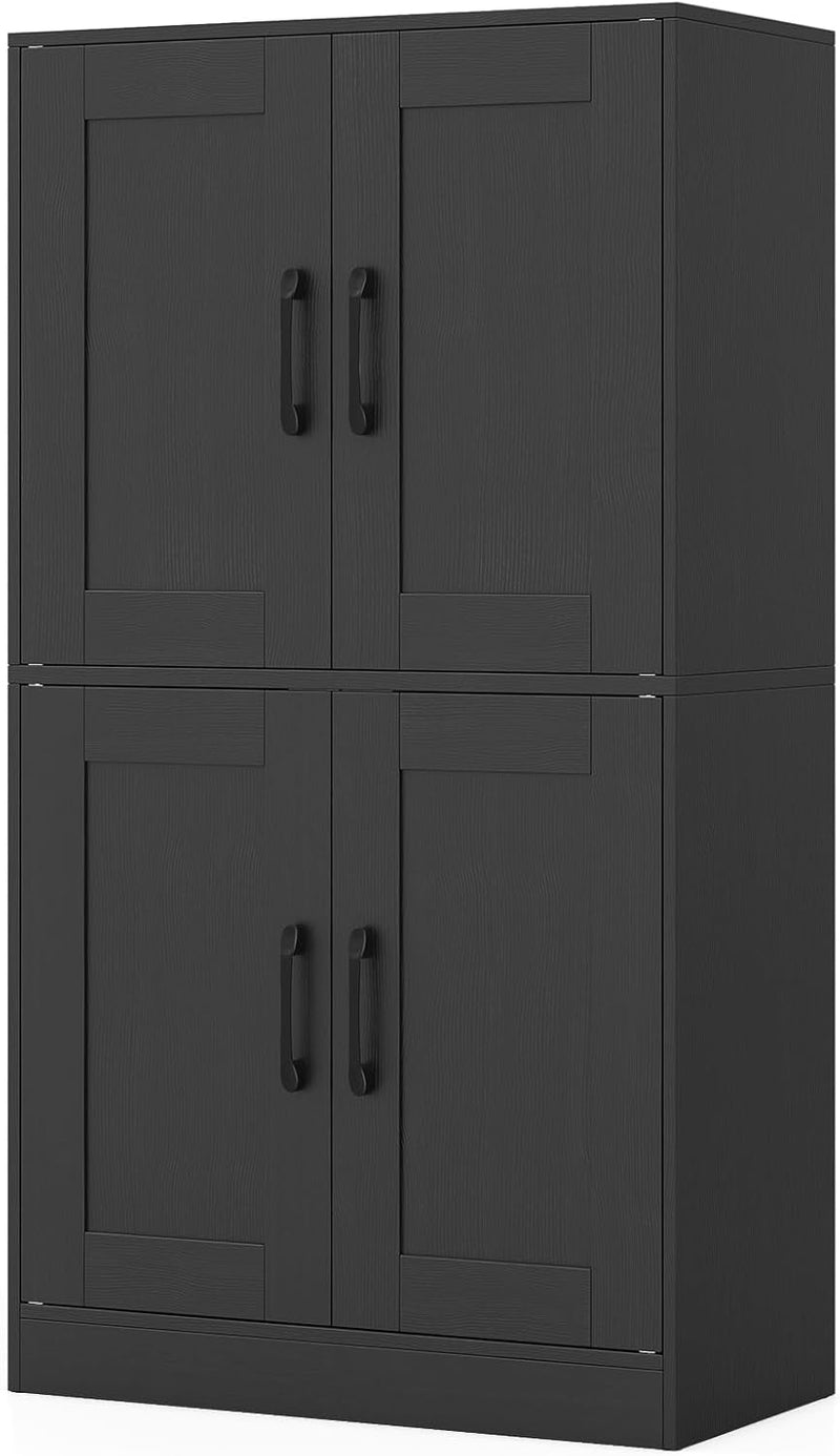 Kitchen Cupboard Wooden Buffet Pantry Cabinet with 17