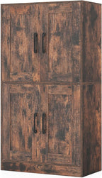 Kitchen Cupboard Wooden Buffet Pantry Cabinet with 17