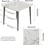 Kitchen Dining Table Marble Tabletop: Round 80CM Modern