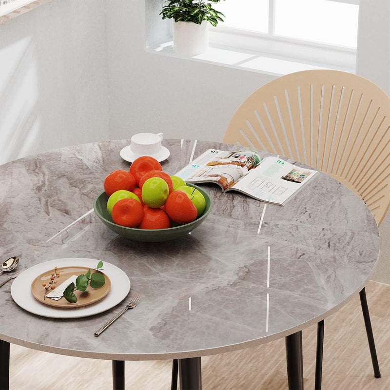 Kitchen Dining Table Marble Tabletop: Round 80CM Modern