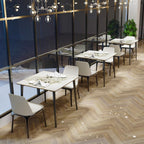 Kitchen Dining Table Marble Tabletop: Round 80CM Modern