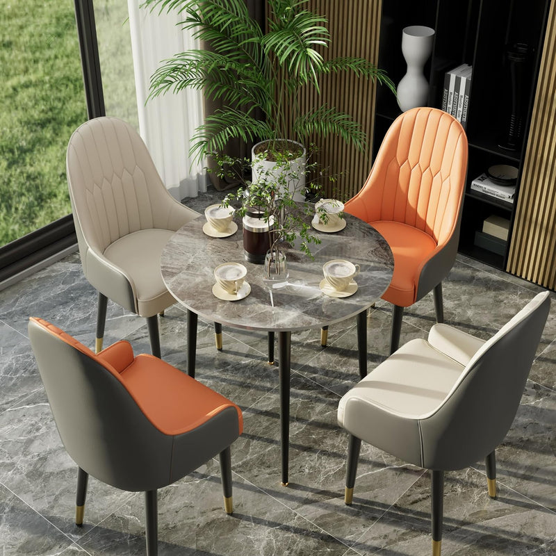 Kitchen Dining Table Marble Tabletop: Round 80CM Modern