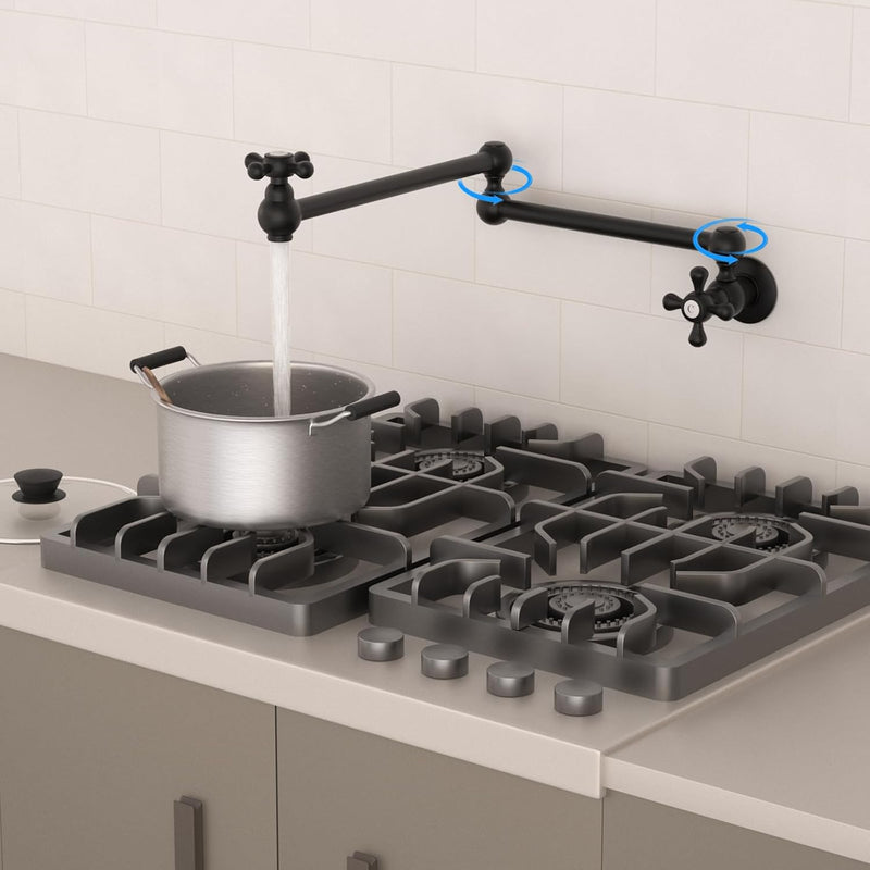 Kitchen Faucet Single Hole Wall Mount Pot Filler