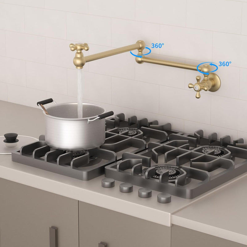 Kitchen Faucet Single Hole Wall Mount Pot Filler