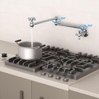 Kitchen Faucet Single Hole Wall Mount Pot Filler