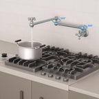 Kitchen Faucet Single Hole Wall Mount Pot Filler