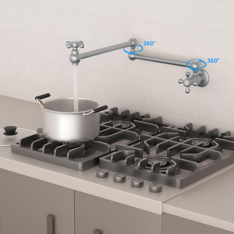 Kitchen Faucet Single Hole Wall Mount Pot Filler