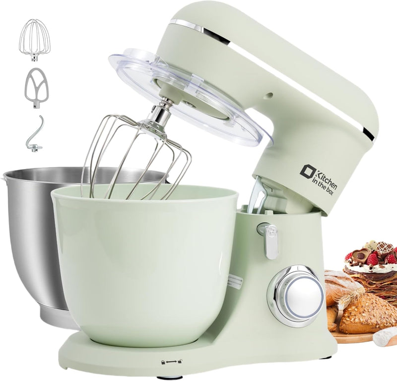 Stand Mixer 4.5L+5L Two Bowls Food for Baking