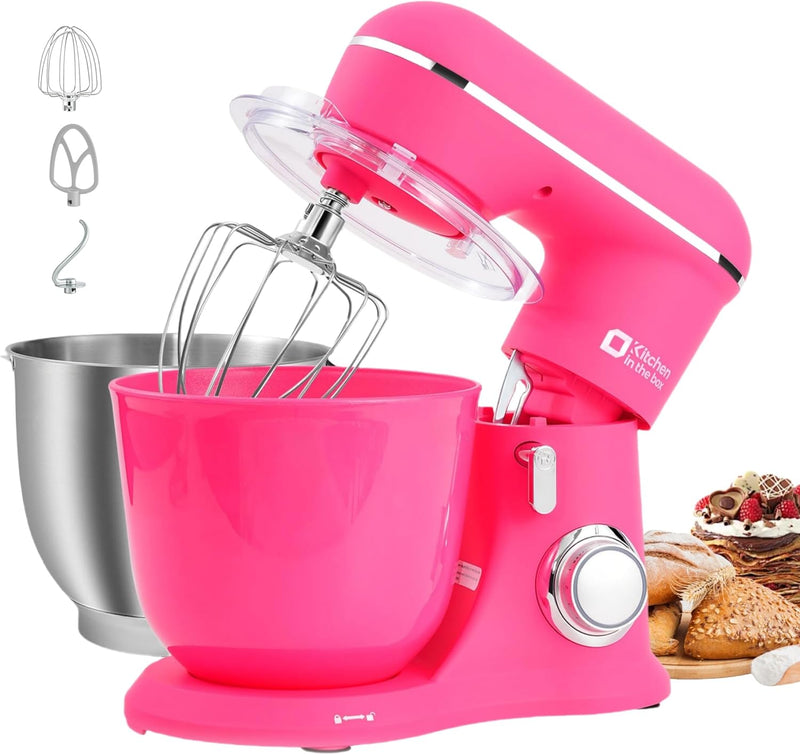 Stand Mixer 4.5L+5L Two Bowls Food for Baking