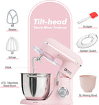 Stand Mixer 4.5L+5L Two Bowls Food for Baking