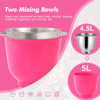 Stand Mixer 4.5L+5L Two Bowls Food for Baking