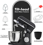 Stand Mixer 4.5L+5L Two Bowls Food for Baking