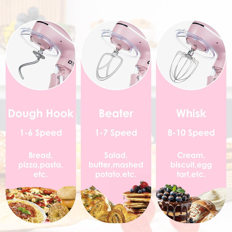 Stand Mixer 6L Electric Food with 10 Speeds