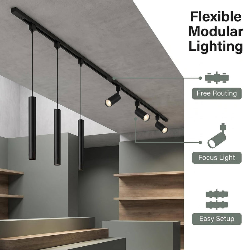 Kitchen Island 6 LED Ack Pendant Spot Lighting