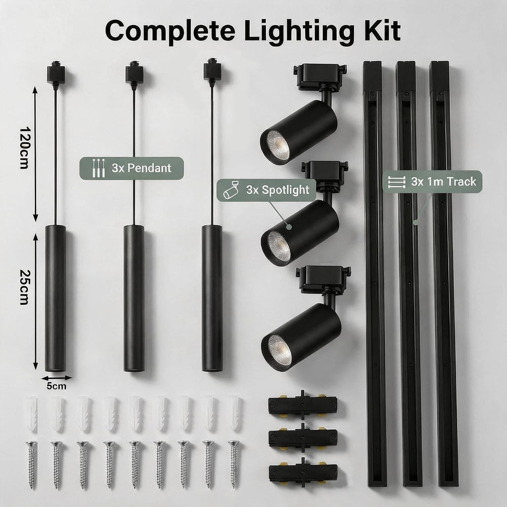 Kitchen Island 6 LED Ack Pendant Spot Lighting