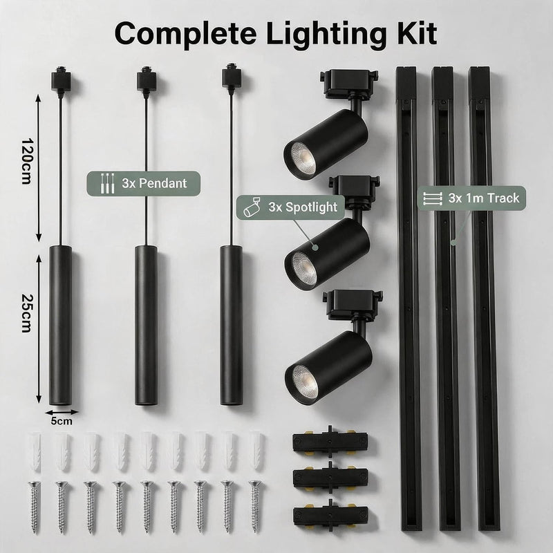 Kitchen Island 6 LED Ack Pendant Spot Lighting
