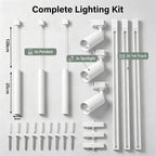 Kitchen Island 6 LED Ack Pendant Spot Lighting