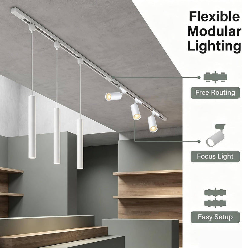 Kitchen Island 6 LED Ack Pendant Spot Lighting