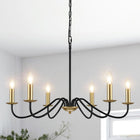 6 Lights-black&gold