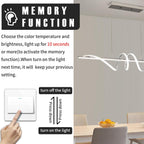 Kitchen Island Lights LED Wave Pendant Light