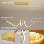 Kitchen Island Lights LED Wave Pendant Light