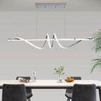 Kitchen Island Lights LED Wave Pendant Light