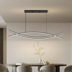 Kitchen Island Lights LED Wave Pendant Light