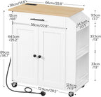 Kitchen Island on Wheels Rolling Storage Trolley