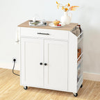 Kitchen Island on Wheels Rolling Storage Trolley