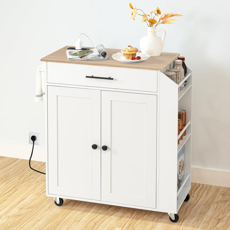 Kitchen Island on Wheels Rolling Storage Trolley