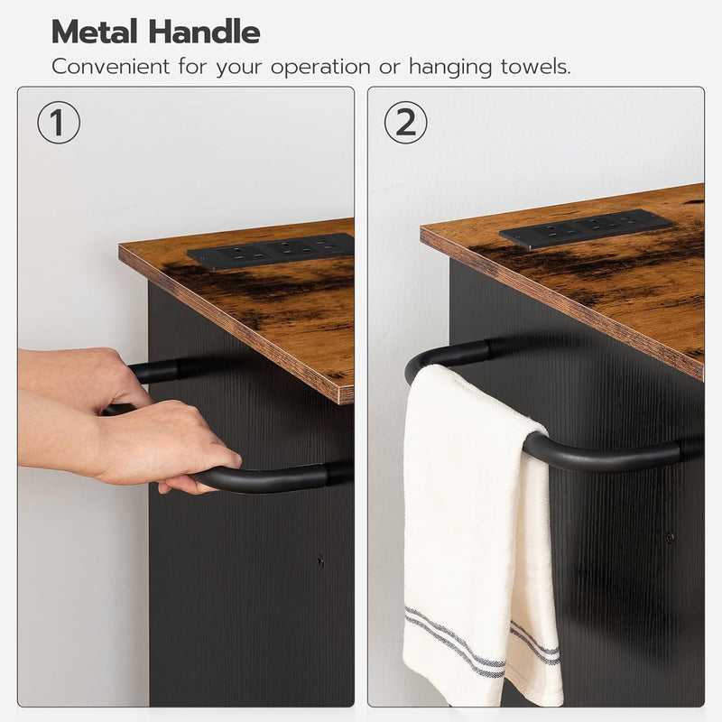 Kitchen Island on Wheels Rolling Storage Trolley