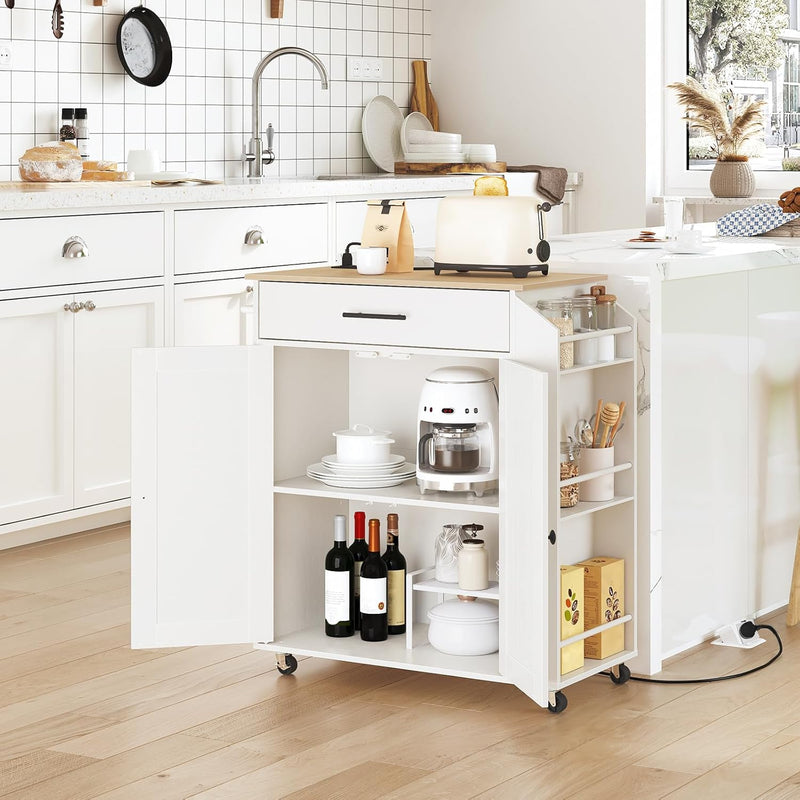 Kitchen Island on Wheels Rolling Storage Trolley