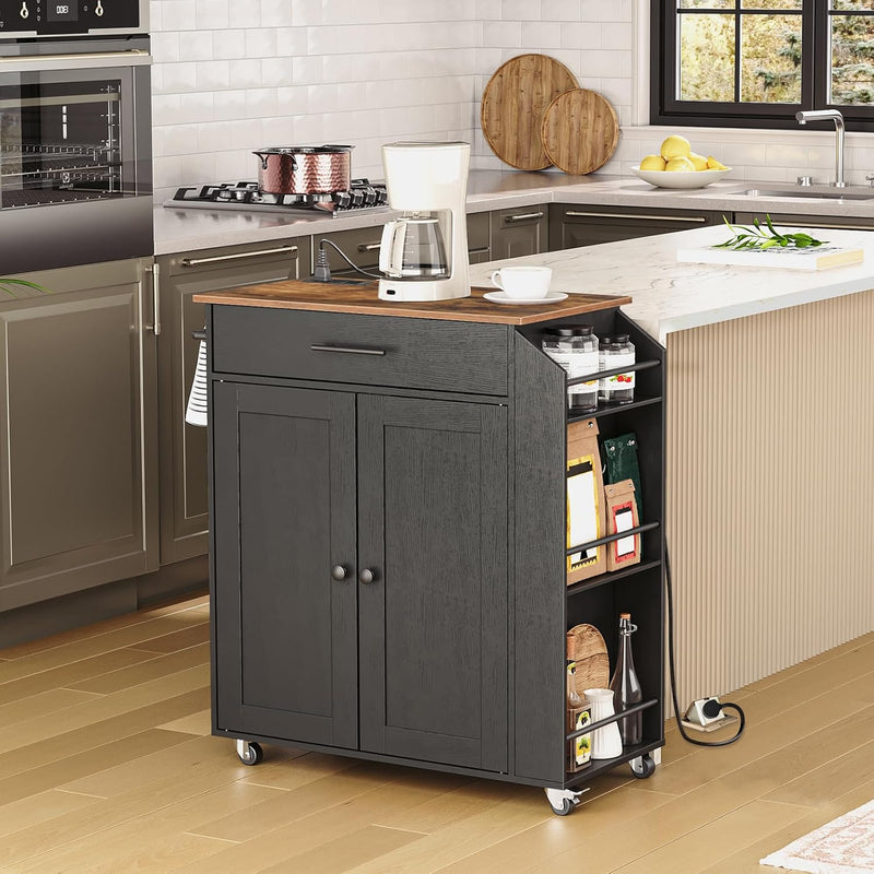 Kitchen Island on Wheels Rolling Storage Trolley