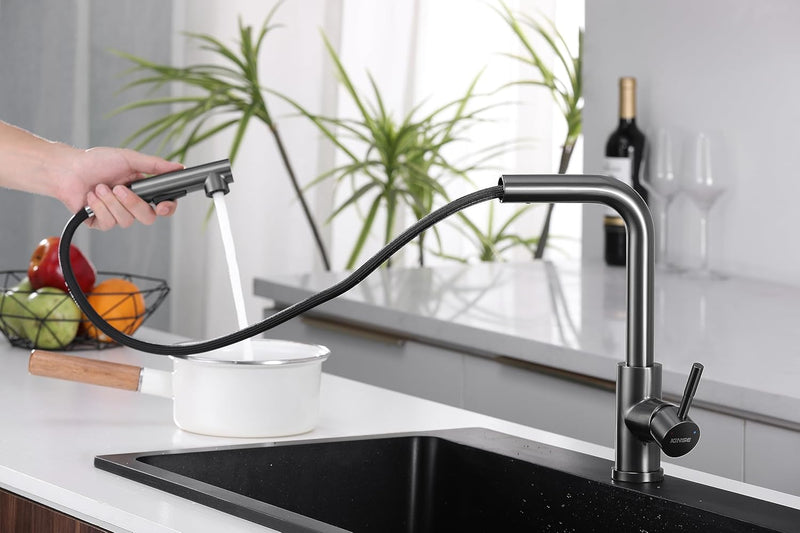 Kitchen Mixer Tap with Pull-Out Spray Head Stainless
