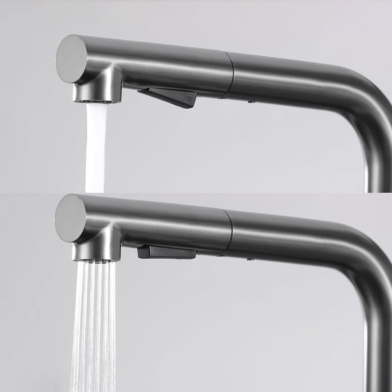 Kitchen Mixer Tap with Pull-Out Spray Head Stainless