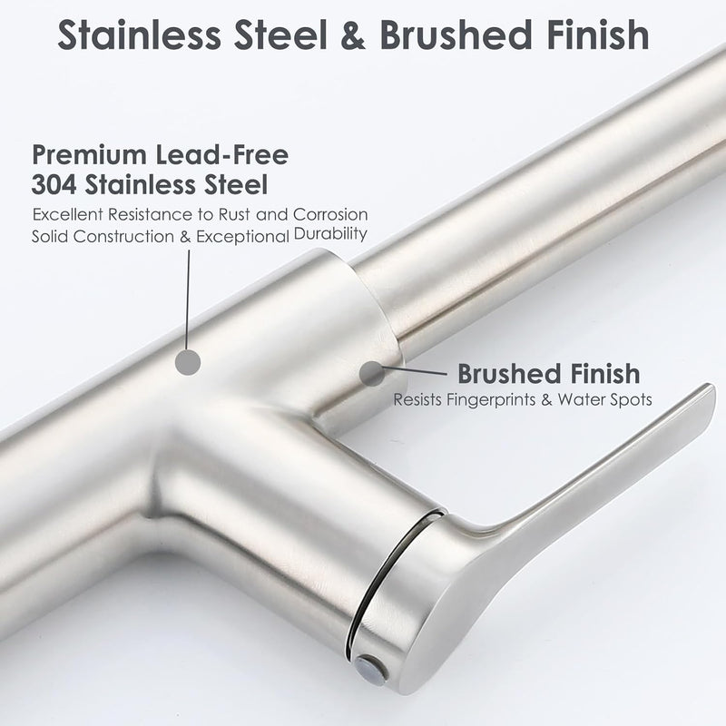 Kitchen Mixer Tap with Pull Out Spray Single