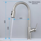 Kitchen Mixer Tap with Pull Out Spray Single