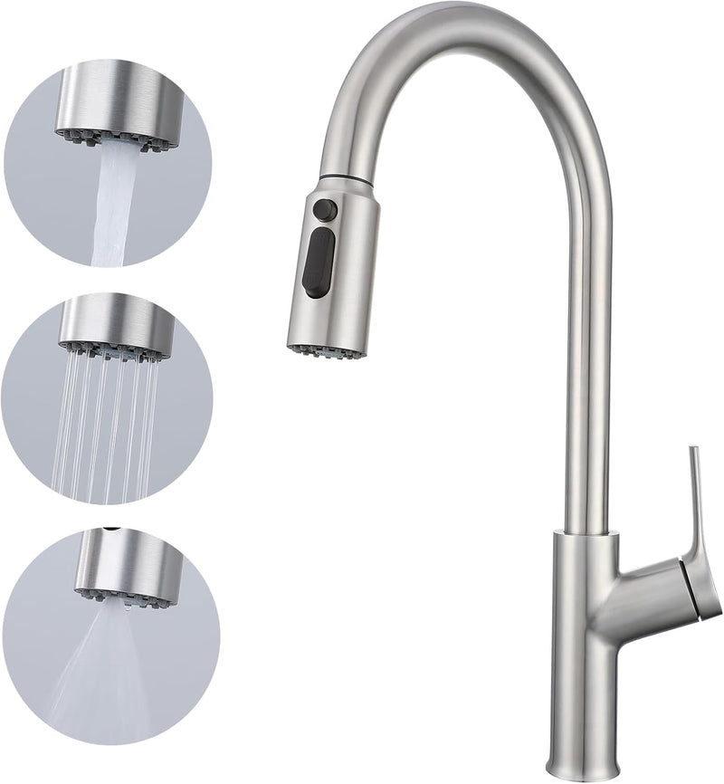 Kitchen Mixer Tap with Pull Out Spray Single