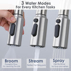 Kitchen Mixer Tap with Pull Out Spray Single