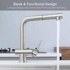 Kitchen Mixer Tap with Pull Out Spray Single