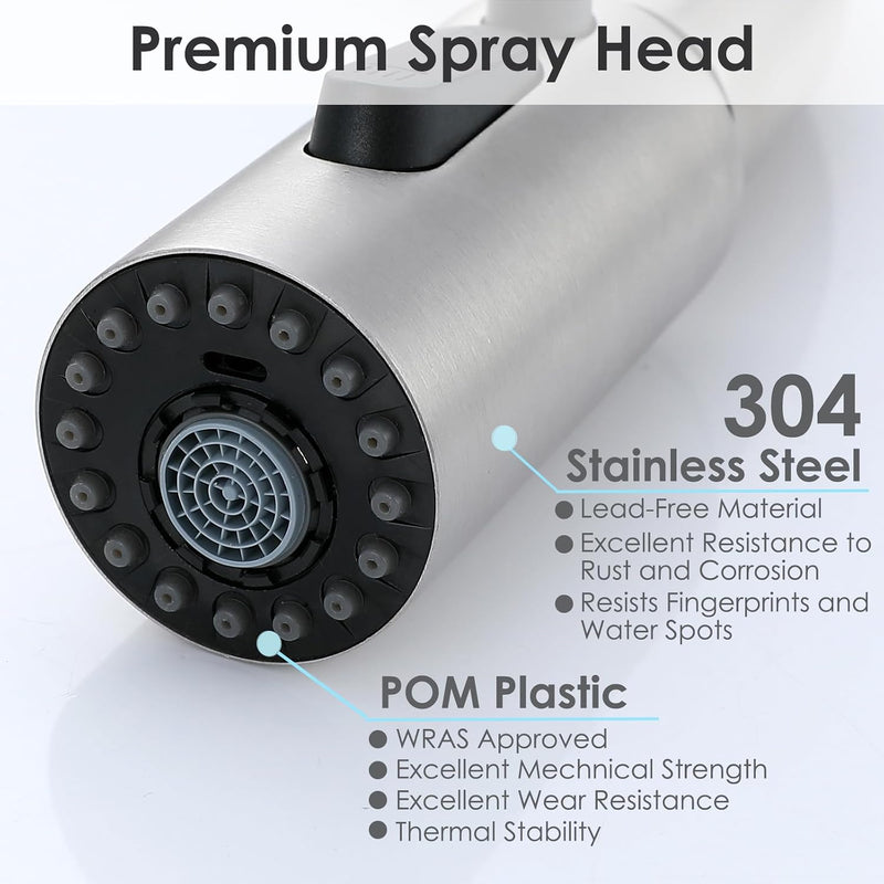 Kitchen Mixer Tap with Pull Out Spray Single