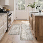 Kitchen Rug Set Pvc Anti-Fatigue and (2 Piece)