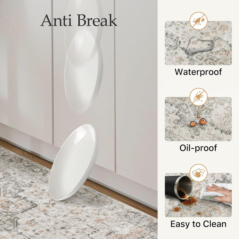 Kitchen Rug Set Pvc Anti-Fatigue and (2 Piece)