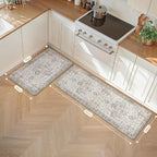 Kitchen Rug Set Pvc Anti-Fatigue and (2 Piece)