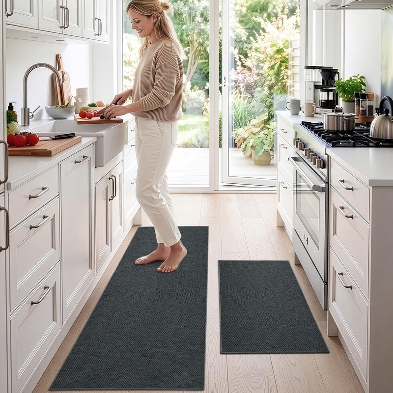 Kitchen Rugs Non-Slip (Set of 2)