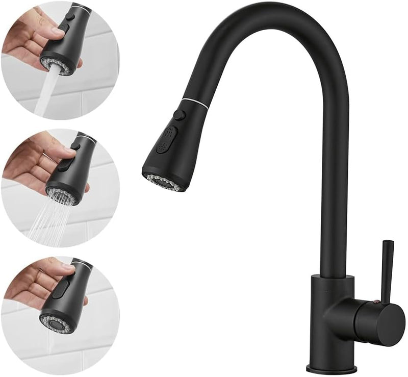 Kitchen Sink Mixer Tap with Pull Down Sprayer