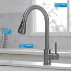 Kitchen Sink Mixer Tap with Pull Down Sprayer