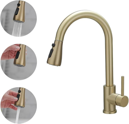 Kitchen Sink Mixer Tap with Pull Down Sprayer