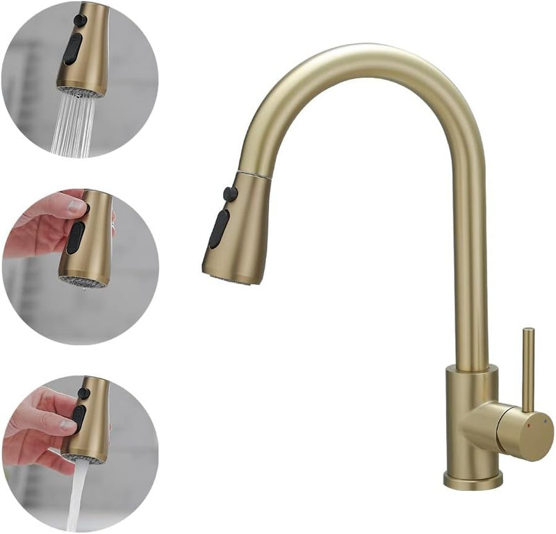 Kitchen Sink Mixer Tap with Pull Down Sprayer